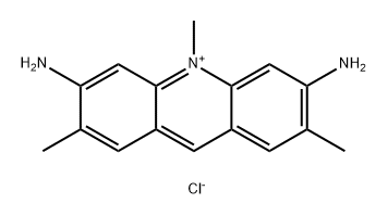 3,6-diamino-2,7,10-trimethylacridinium chloride Struktur