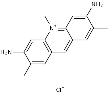 3,6-diamino-2,7,10-trimethylacridinium chloride Structure