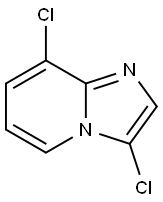 IMidazo[1,2-a]pyridine, 3,8-dichloro- 化学構造式