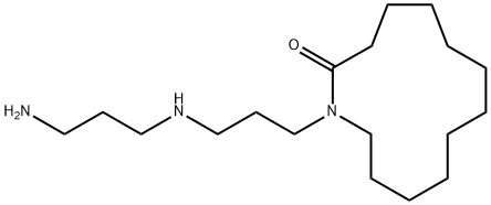 1-[3-[(3-Aminopropyl)amino]propyl]azacyclotridecan-2-one Struktur