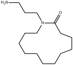 1-(3-アミノプロピル)アザシクロトリデカン-2-オン 化学構造式