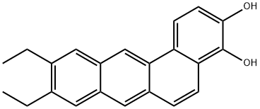 9,10-Diethylbenz(a)anthracene-3,4-diol Struktur