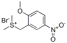 (2-methoxy-5-nitrobenzyl)dimethylsulphonium bromide Struktur