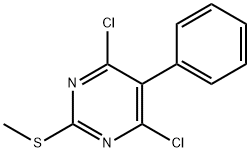 4,6-二氯-2-甲基硫代-5-苯基吡啶,64415-11-8,结构式