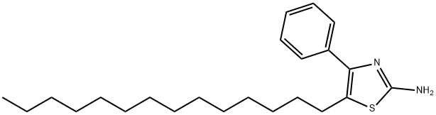 2-AMINO-4-PHENYL-5-N-TETRADECYLTHIAZOLE Structure