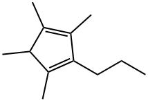 テトラメチルプロピルシクロペンタジエン (異性体混合物) 化学構造式