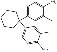 4,4'-シクロヘキシリデンビス(2-メチルベンゼンアミン) 化学構造式