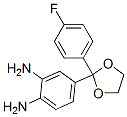 4-[2-(4-fluorophenyl)-1,3-dioxolan-2-yl]benzene-1,2-diamine Structure