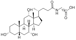 グリココール酸-13C1(グリシル-1-13C) 化学構造式