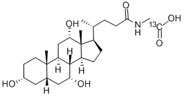 GLYCOCHOLIC ACID-13C1 (GLYCYL-1-13C) Structure