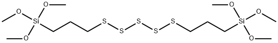 3,3,15,15-tetramethoxy-2,16-dioxa-7,8,9,10,11-pentathia-3,15-disilaheptadecane  Struktur