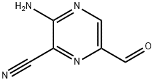 Pyrazinecarbonitrile, 3-amino-6-formyl- (9CI) Struktur