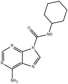 6-AMINO-N-CYCLOHEXYL-9H-PURINE-9-CARBOXAMIDE 化学構造式