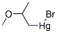 ブロモ(2-メトキシプロピル)水銀(II) 化学構造式