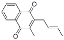 2-(2-Butenyl)-3-methyl-1,4-naphthalenedione Struktur