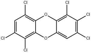 1,2,3,6,7,9-HEXACHLORODIBENZO-PARA-DIOXIN 结构式