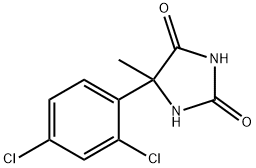 5-(2,4-ジクロロフェニル)-5-メチルヒダントイン 化学構造式