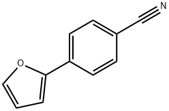 4-(2-呋喃基)苯甲腈, 64468-77-5, 结构式
