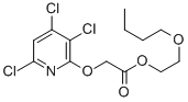 2-丁氧基乙基 2-(3,5,6-三氯吡啶-2-基)氧基乙酸酯, 64470-88-8, 结构式