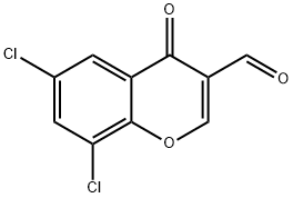 6,8-ジクロロクロモン-3-カルボキシアルデヒド 塩化物 化学構造式