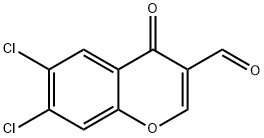 6,7-二氯-4-氧代-4H-色烯-3-甲醛, 64481-11-4, 结构式