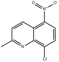 8-CHLORO-2-METHYL-5-NITROQUINOLINE Structure