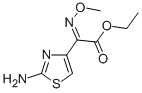2-アミノ-α-[(Z)-メトキシイミノ]-4-チアゾール酢酸エチル 化学構造式