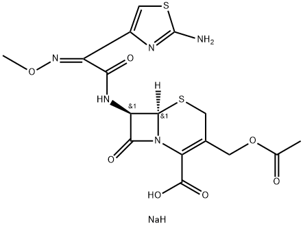 セフォタキシムナトリウム 化学構造式