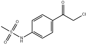 N-[4-(2-氯乙酰基)苯基]甲磺酰胺, 64488-52-4, 结构式