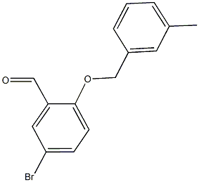 5-bromo-2-[(3-methylphenyl)methoxy]benzaldehyde Struktur