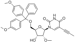 5'-O-(DIMETHOXYTRITYL)-5-(1-PROPYNYL)-2'-O-METHYLURIDINE Struktur