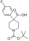 N-BOC-4-(P-FLUOROPHENYL)-4-PIPERIDINECARBOXYLIC ACID Struktur