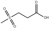 3-(甲磺酰基)丙酸, 645-83-0, 结构式