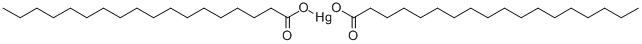 ビス(オクタデカン酸)水銀(II) 化学構造式