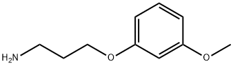 3-(3-甲氧基苯氧基)丙胺 结构式