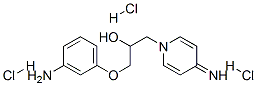 1-(3-aminophenoxy)-3-(4-iminopyridin-1-yl)propan-2-ol trihydrochloride Structure