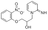 1(2H)-Pyridineethanol, 2-imino-alpha-((2-nitrophenoxy)methyl)- Struktur
