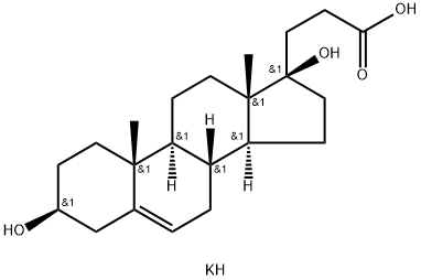 3Β,17Β-二羟基孕甾-5-烯-21-羧酸,64513-60-6,结构式