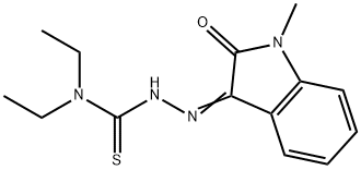 N-methylisatin beta-4',4'-diethylthiosemicarbazone 化学構造式