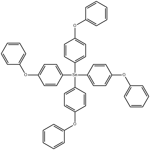Tetrakis(p-phenoxyphenyl)stannane Structure