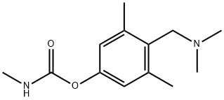 Methylcarbamic acid 4-[(dimethylamino)methyl]-3,5-dimethylphenyl ester Struktur