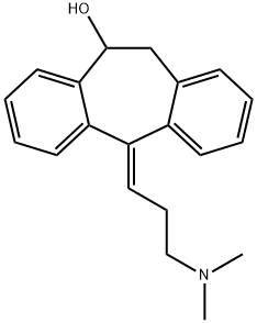 (±)-E-5-[3-(二甲氨基)丙叉基]-10.11-二氢-5H-二苯并[A,D]环庚烯-10-醇,64520-05-4,结构式