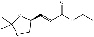 ETHYL (S)-(+)-3-(2,2-DIMETHYL-1,3-DIOXOLAN-4-YL)-2-PROPENOATE Structure