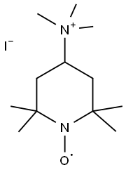 4-TRIMETHYLAMMONIUM-2,2,6,6-TETRAMETHYLPIPERIDINE-1-OXYL IODIDE Struktur