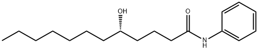 (S)-5-ヒドロキシ-N-フェニルドデカンアミド 化学構造式