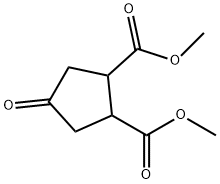 4-氧代-1,2-环戊烷二羧酸二甲酯, 6453-07-2, 结构式