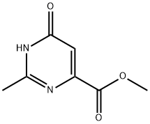 6-HYDROXY-2-METHYLPYRIMIDINE-4-ACETIC ACID METHYL ESTER Struktur