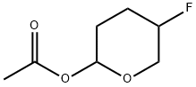 2H-Pyran-2-ol,5-fluorotetrahydro-,acetate(9CI) Struktur