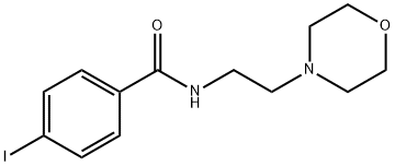 4-iodo-N-(2-(4-morpholinyl)ethyl)benzamide Struktur