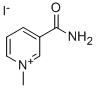 1-メチル-3-カルバモイルピリジニウム·ヨージド 化学構造式